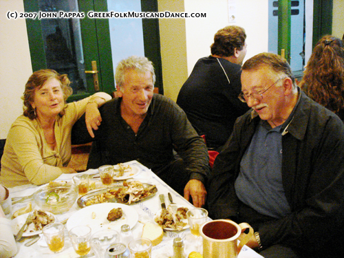 John with friends in Skyros